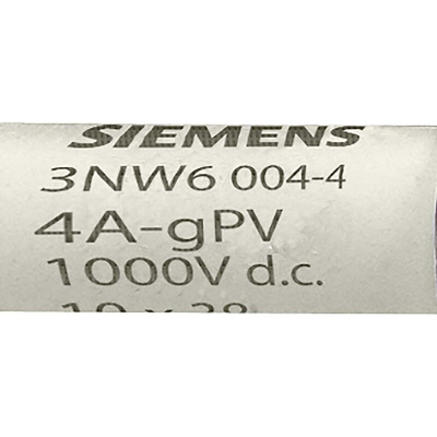 Siemens 10A Cartridge Fuse, 10 x 38mm