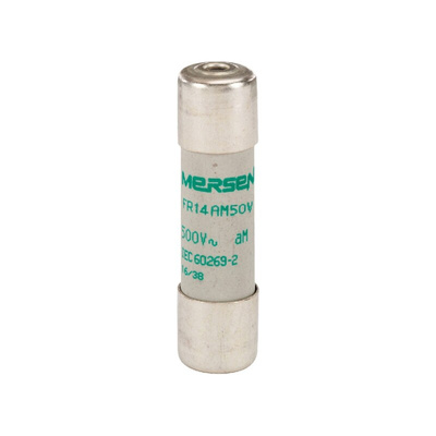 Mersen 2A Slow-Blow Ceramic Cartridge Fuse, 14 x 51mm