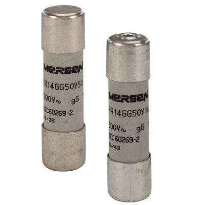Mersen 6A Slow-Blow Ceramic Cartridge Fuse, 14 x 51mm