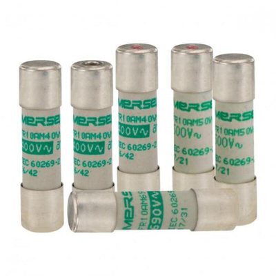 Mersen 4A Slow-Blow Ceramic Cartridge Fuse, 8.5 x 31.5mm