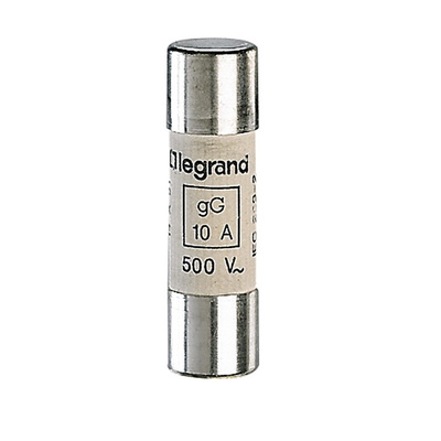 Legrand 8A Ceramic Cartridge Fuse, 14 x 51mm