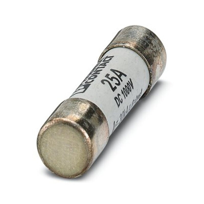 Phoenix Contact 25A Cartridge Fuse, 10 x 38mm