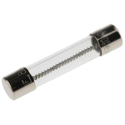 Littelfuse 8A T Glass Cartridge Fuse, 6.3 x 32mm