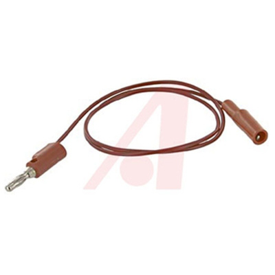 10A Red Test lead, Male, 300V Rating - 0.6m Length