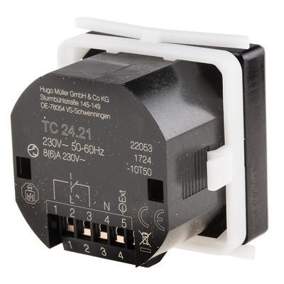 1 Channel Digital Surface Mount Time Switch Measures Seconds, 230 V ac