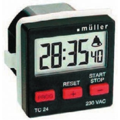 1 Channel Digital Surface Mount Time Switch Measures Seconds, 230 V ac