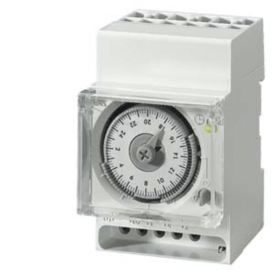 1 Channel Analogue DIN Rail Time Switch Measures Days, 230 V