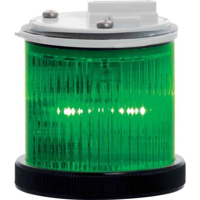 RS PRO Flashing/Steady Light Element Green LED, Flashing or Steady Light Effect 24 V ac/dc