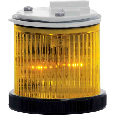 RS PRO Flashing/Steady Light Element Yellow LED, Flashing or Steady Light Effect 24 V ac/dc