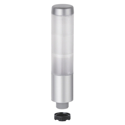 Werma Kompakt 37 LED Beacon Tower With Buzzer, 3 Light Elements, Clear, Green/Yellow/Red (LED Colour), 24 V ac/dc