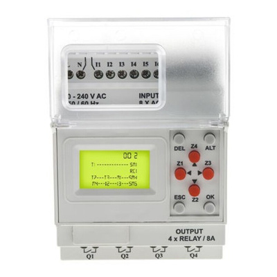 RS PRO Logic Module, 110 → 240 V ac Supply, Digital, Relay Output, 8-Input, Digital Input
