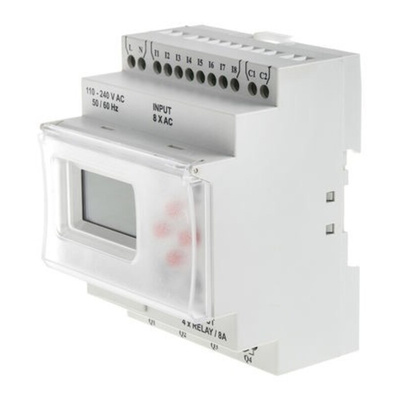 RS PRO Logic Module, 110 → 240 V ac Supply, Digital, Relay Output, 8-Input, Digital Input