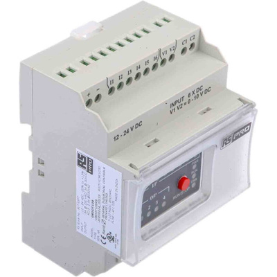 RS PRO Logic Module, 12 → 24 V dc Supply, Digital, Relay Output, 8-Input, Analogue, Digital Input