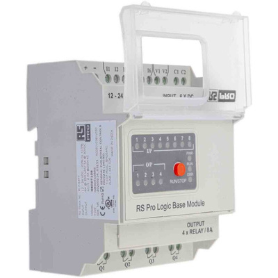 RS PRO Logic Module, 12 → 24 V dc Supply, Digital, Relay Output, 8-Input, Analogue, Digital Input