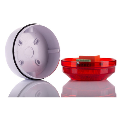 Moflash LED195 Series Red Multiple Effect Beacon, 35 → 85 V ac/dc, Surface Mount, Wall Mount, LED Bulb, IP65