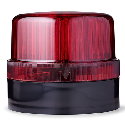 AUER Signal DLG Series Red Steady Beacon, 230 V ac, 240 V ac, Surface Mount, LED Bulb, IP65