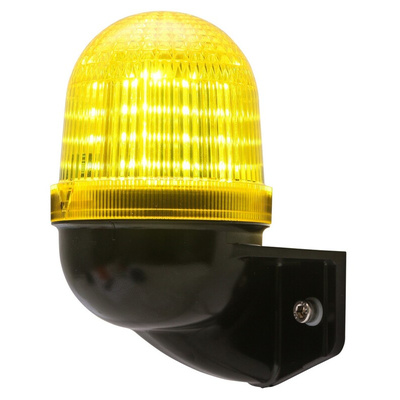 AUER Signal TDCV Series Yellow Multiple Effect Beacon, 150 → 264 V ac, Surface Mount, LED Bulb, IP66