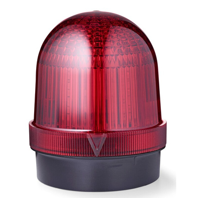 AUER Signal UDCW Series Red Multiple Effect Beacon, 24 V ac/dc, Surface Mount, LED Bulb, IP66