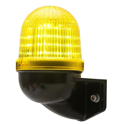 AUER Signal UDCV Series Yellow Multiple Effect Beacon, 24 V ac/dc, Surface Mount, LED Bulb, IP66