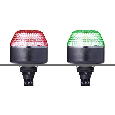 AUER Signal IDL Series Clear Steady Beacon, 24 V ac/dc, Panel Mount, LED Bulb, IP65