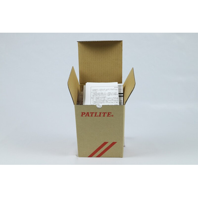 Patlite PFH Series Red Flashing Beacon, 6 V dc (4 - LR6 Alkaline dry cell batteries), Magnetic Mount, LED Bulb, IP55