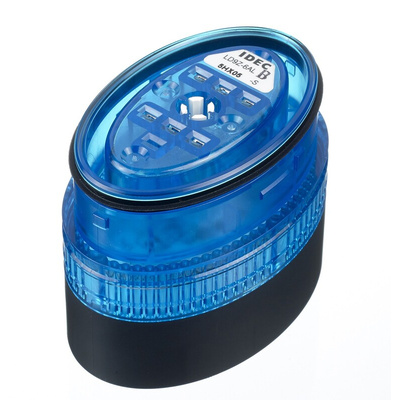 Idec LD9Z Series Blue Multiple Effect Beacon, 24 V ac/dc, Wall Mount, LED Bulb, IP54, IP65