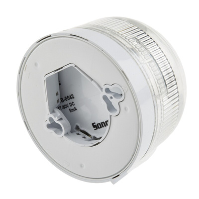 Klaxon Clear Beacon, 17 → 60 V dc, Base Mount, LED Bulb, IP21