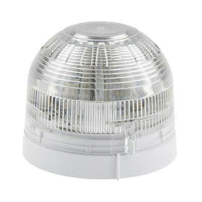 Klaxon Clear Beacon, 17 → 60 V dc, Base Mount, LED Bulb, IP21