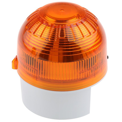 Klaxon Amber Beacon, 10 → 60 V dc, Base Mount, Xenon Bulb