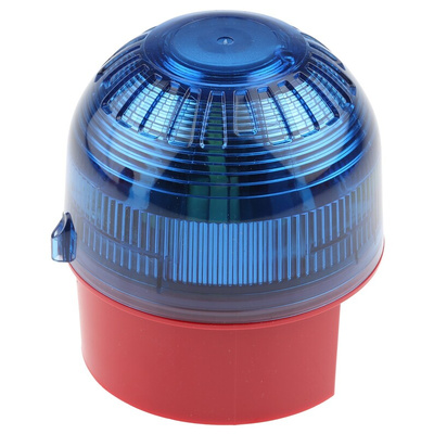 Klaxon Blue Beacon, 10 → 60 V dc, Base Mount, Xenon Bulb, IP65