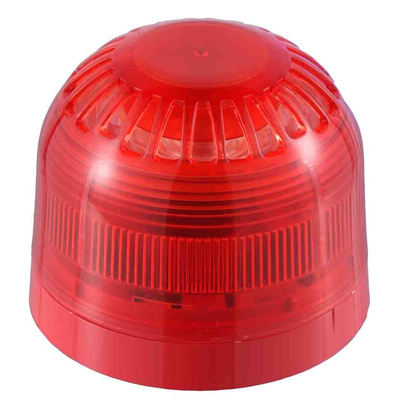 Klaxon Red Beacon, 10 → 60 V dc, Base Mount, Xenon Bulb, IP21
