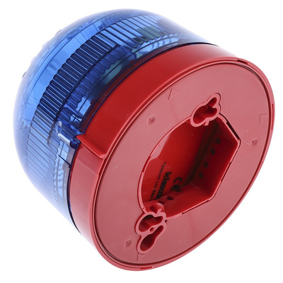 Klaxon Blue Beacon, 10 → 60 V dc, Base Mount, Xenon Bulb, IP21