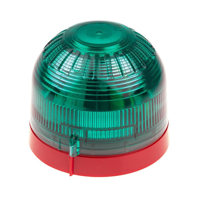 Klaxon Green Beacon, 10 → 60 V dc, Base Mount, Xenon Bulb, IP21