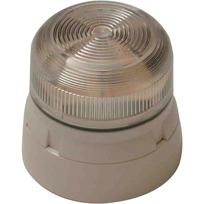 Klaxon Clear Beacon, 11 → 35 V dc, Base Mount, LED Bulb, IP65