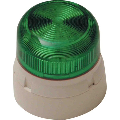 Klaxon Green Beacon, 11 → 35 V dc, Base Mount, LED Bulb, IP65