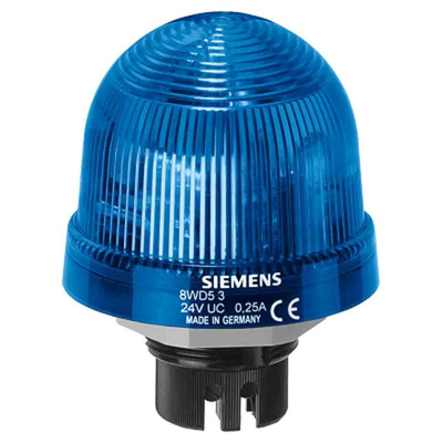 Siemens Blue Flashing Beacon, 230 V ac, Bayonet Mount, Xenon Bulb, IP65
