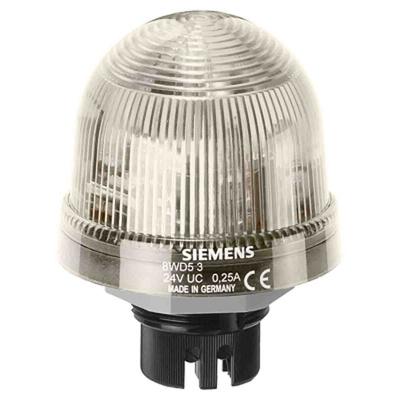 Siemens Clear Flashing Beacon, 115 V ac, Bayonet Mount, Xenon Bulb, IP65