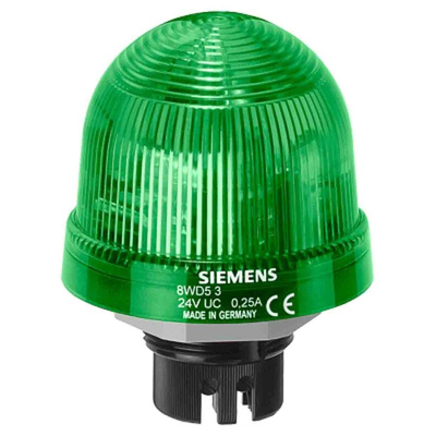 Siemens Green Flashing Beacon, 24 V dc, Bayonet Mount, Xenon Bulb, IP65