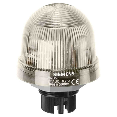 Siemens Clear Flashing Beacon, 24 V ac/dc, Bayonet Mount, LED Bulb, IP65