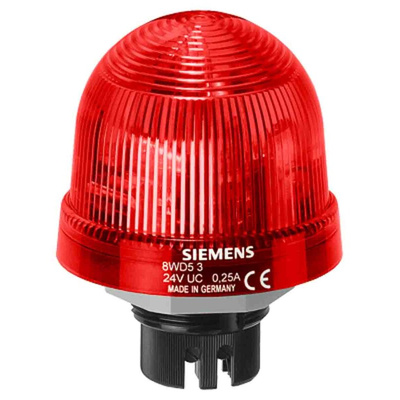 Siemens Red Rotating Beacon, 24 V ac/dc, Bayonet Mount, LED Bulb, IP65