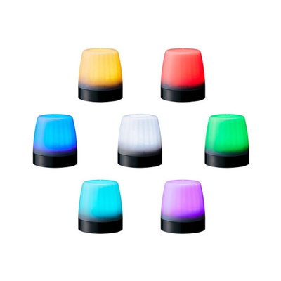 Patlite NE-A Series White Steady Beacon, 12 V dc, 24 V dc, Surface Mount, LED Bulb, IP67