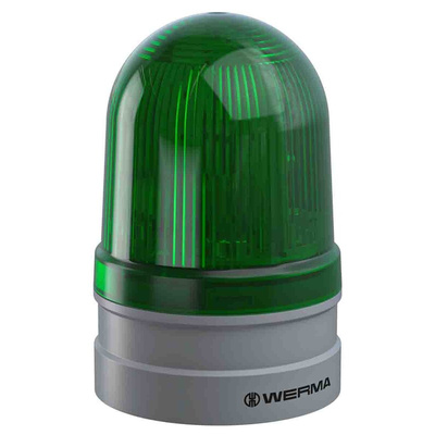 Werma EvoSIGNAL Midi Series Green Beacon, 115 → 230 V ac, Base Mount, LED Bulb