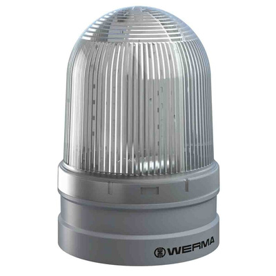 Werma EvoSIGNAL Maxi Series White Beacon, 115 → 230 V ac, Base Mount, LED Bulb