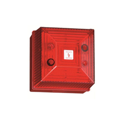 Clifford & Snell FL40 Series Red Flashing Beacon, 115 V ac, Surface Mount, Xenon Bulb, IP65