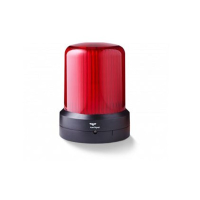 AUER Signal RDM Series Red Dimming, Flashing, Pulsating, Rotating, Steady, Strobe Beacon, 110-240 V ac, Base Mount, LED