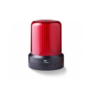 AUER Signal RDM Series Red Dimming, Flashing, Pulsating, Rotating, Steady, Strobe Beacon, 24 V ac/dc, Base Mount, LED