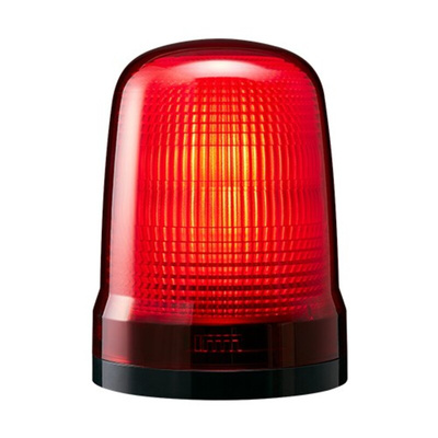 Patlite SL Series Red Flashing Beacon, 12→24 VDC, Base Mount, LED Bulb, IP66