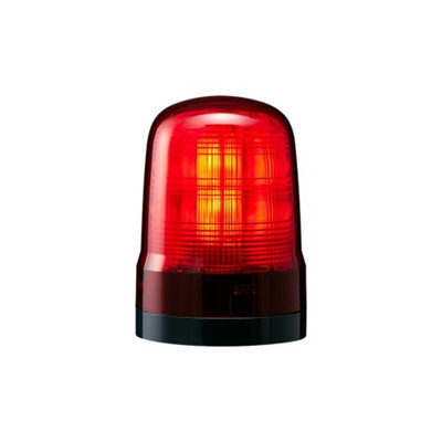 Patlite SF Series Red Multiple Effect Beacon, 100→ 240 VAC, Base Mount, LED Bulb, IP66