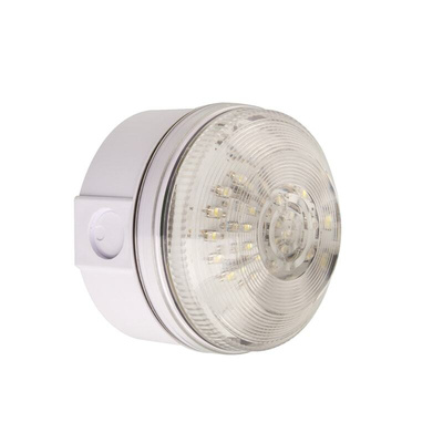 Moflash LED195 Series White Multiple Effect Beacon, 20 → 30 V ac/dc, Box Mount, Wall Mount, LED Bulb, IP65