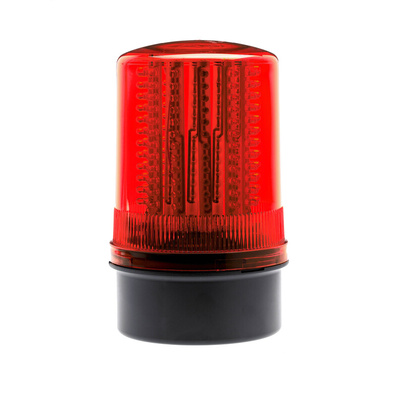 Moflash LED200 Series Red Multiple Effect Beacon, 70 → 265 V ac, 90 → 370 V dc, Box Mount, Surface Mount,